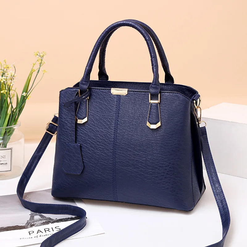 PU Leather Women's Handbag Large Capacity Shoulder Messenger Bag