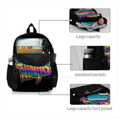 Spy S Foil Logo Bag Backpack For Men Women Girls Teenage