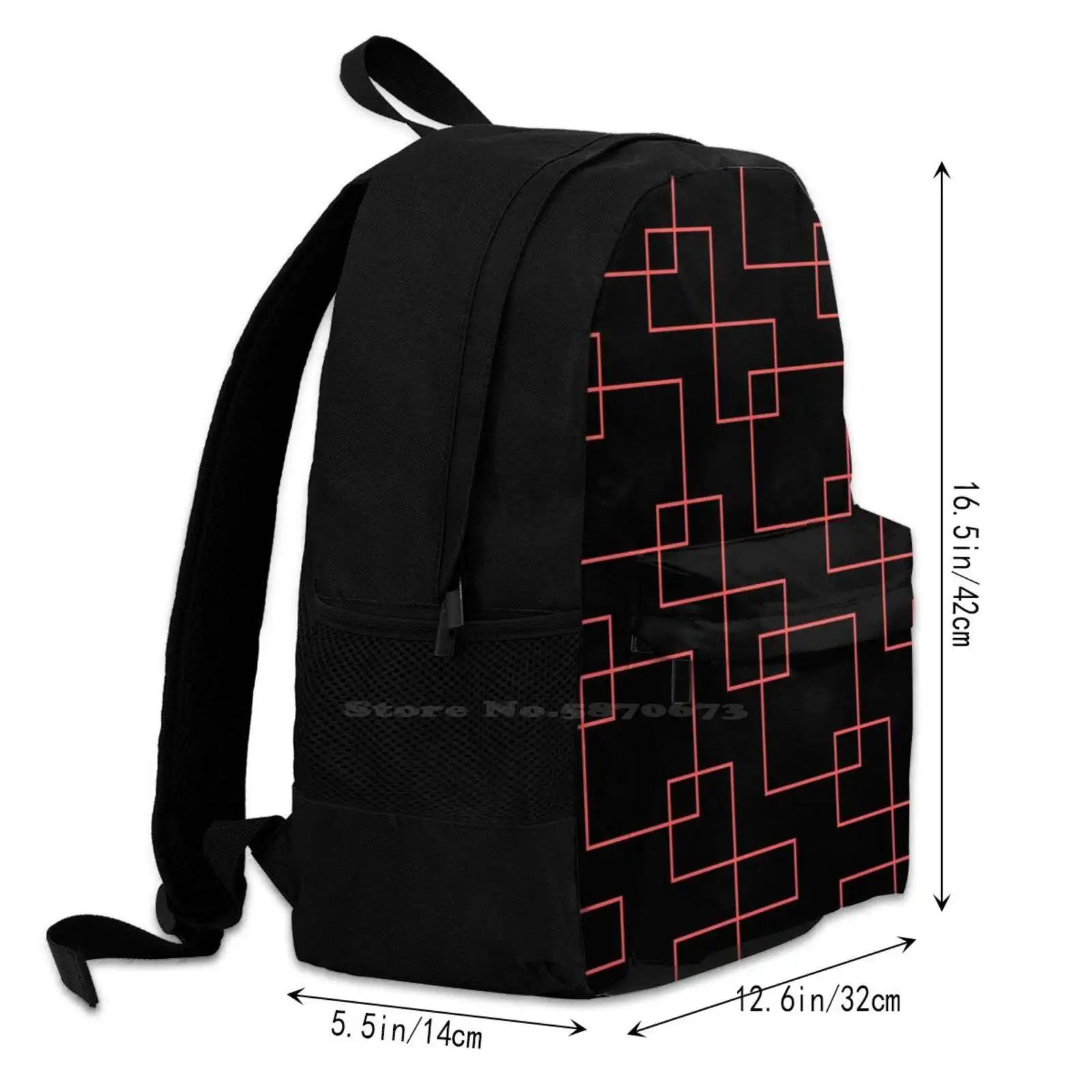 Square Inside Square Bags Travel Laptop Backpack