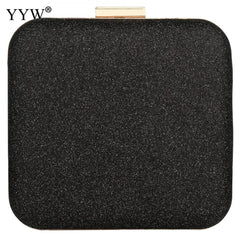 Sequined Evening Party Clutch Bag Metal Top Handle Crossbody Bags