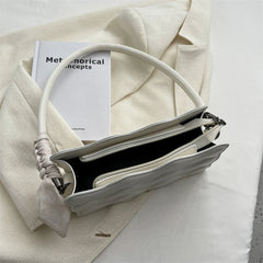 Square Shoulder Bag Wave Pattern Crossbody