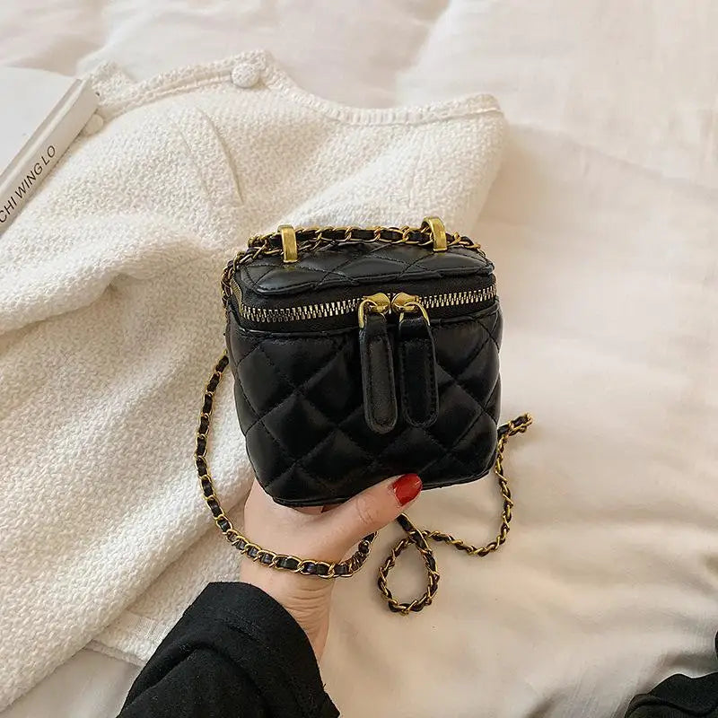 Square Women's Lipstick Bag Messenger Bag Mini Crossbody Handbag