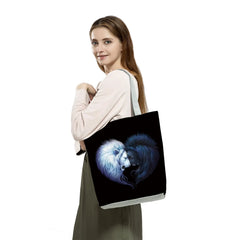 Squirrel Print Handbag Puppy Face Shoulder Bag