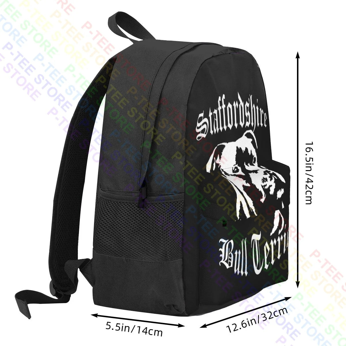 Staffordshire Bull Terrier Staffy Dog Ladies Large Capacity Backpack