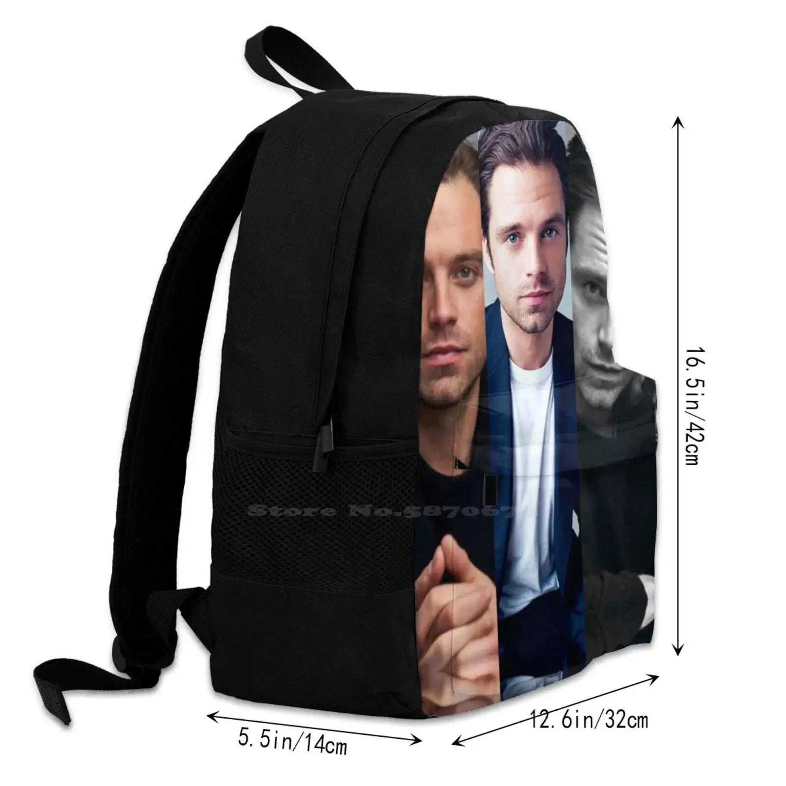 Stan Unisex Classic Backpack in Black