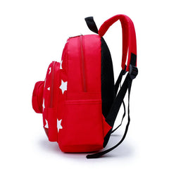Star Print Kids Backpack for 1-3 Years, Lightweight Nylon School Bag