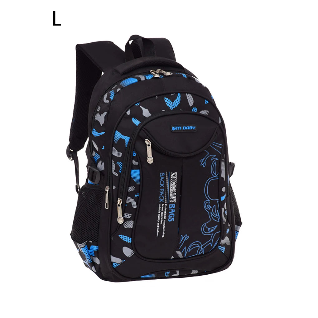 Stationery Storage School Bag Zipper Closure Backpack Large Capacity