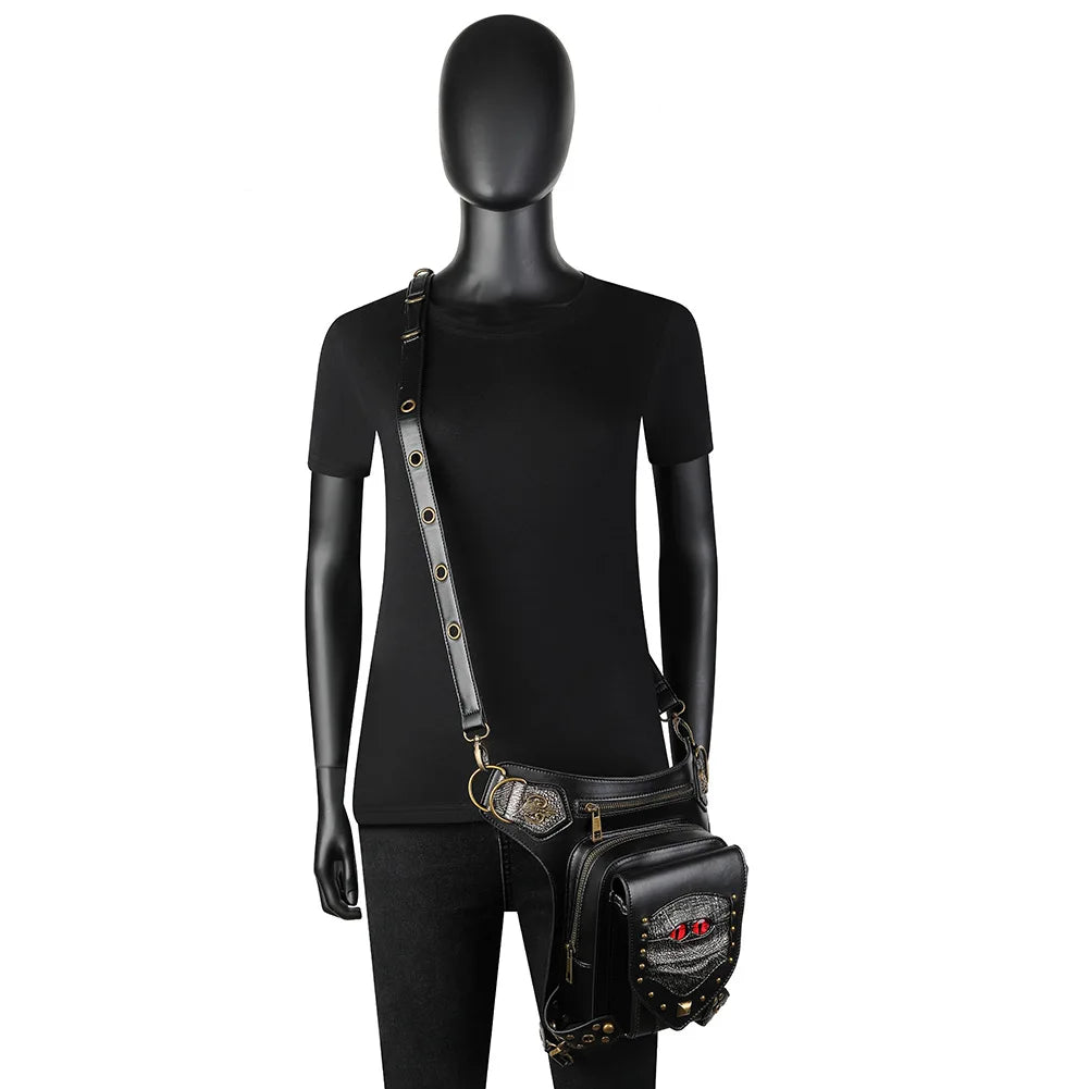 Steam Punk Chain Bag Single Shoulder Messenger Bag Waist Bag
