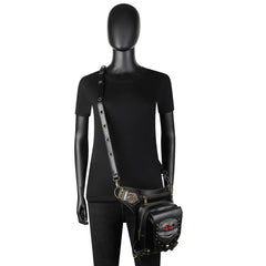 Steam Punk Chain Bag Pu Minority Motorcycle Women Bag Single Shoulder