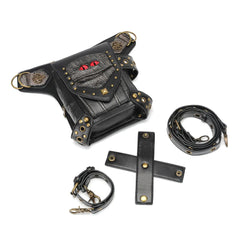 Steam Punk Chain Bag Pu Minority Motorcycle Women Bag Single Shoulder