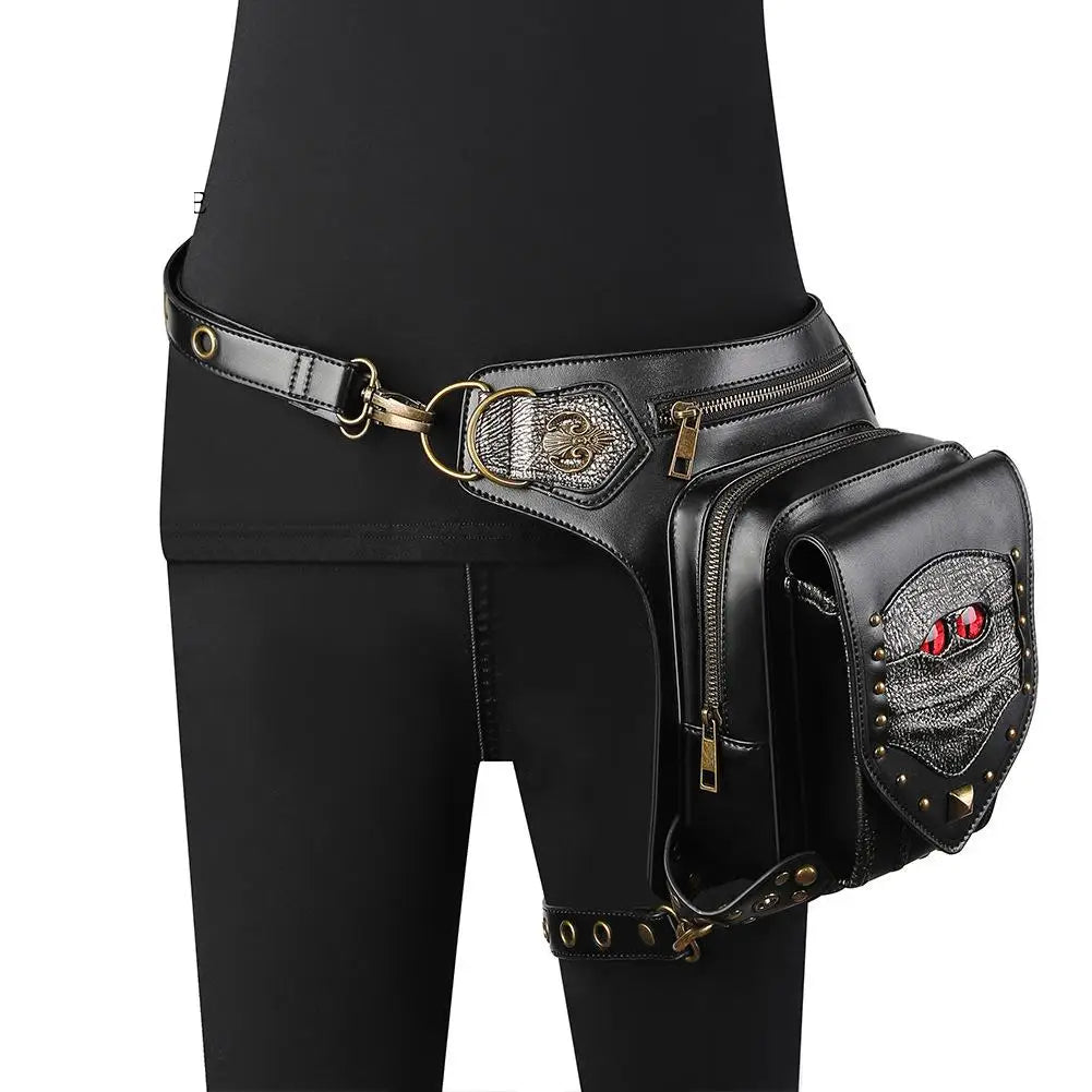 Steam Punk Chain Bag Pu Minority Motorcycle Women Bag Single Shoulder