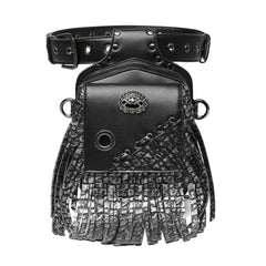 Steam Punk Men's Waist Bag PU Leather Outdoor Tactical Bag