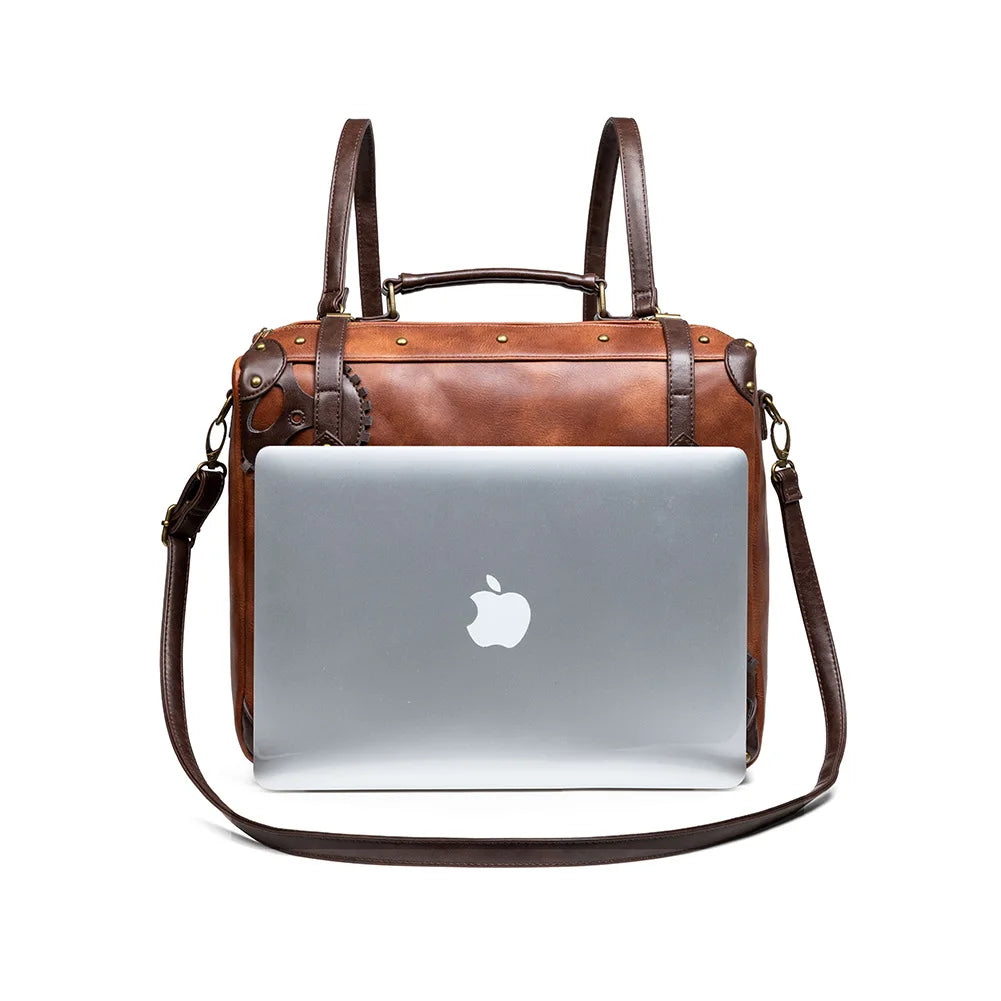 Steampunk Medieval Retro Style Women's Messenger Laptop Backpack