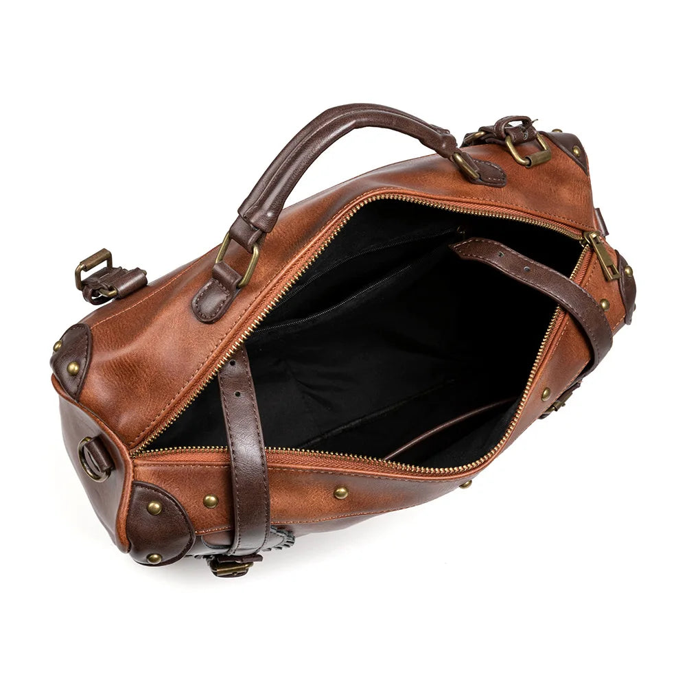 Steampunk Medieval Retro Style Women's Messenger Laptop Backpack