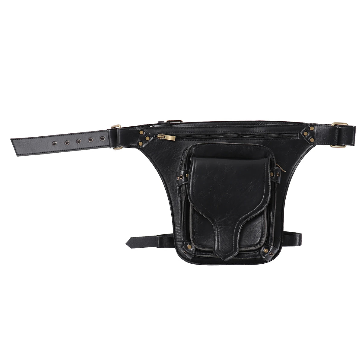 Steampunk Retro Rubber Crossbody Waist Bag