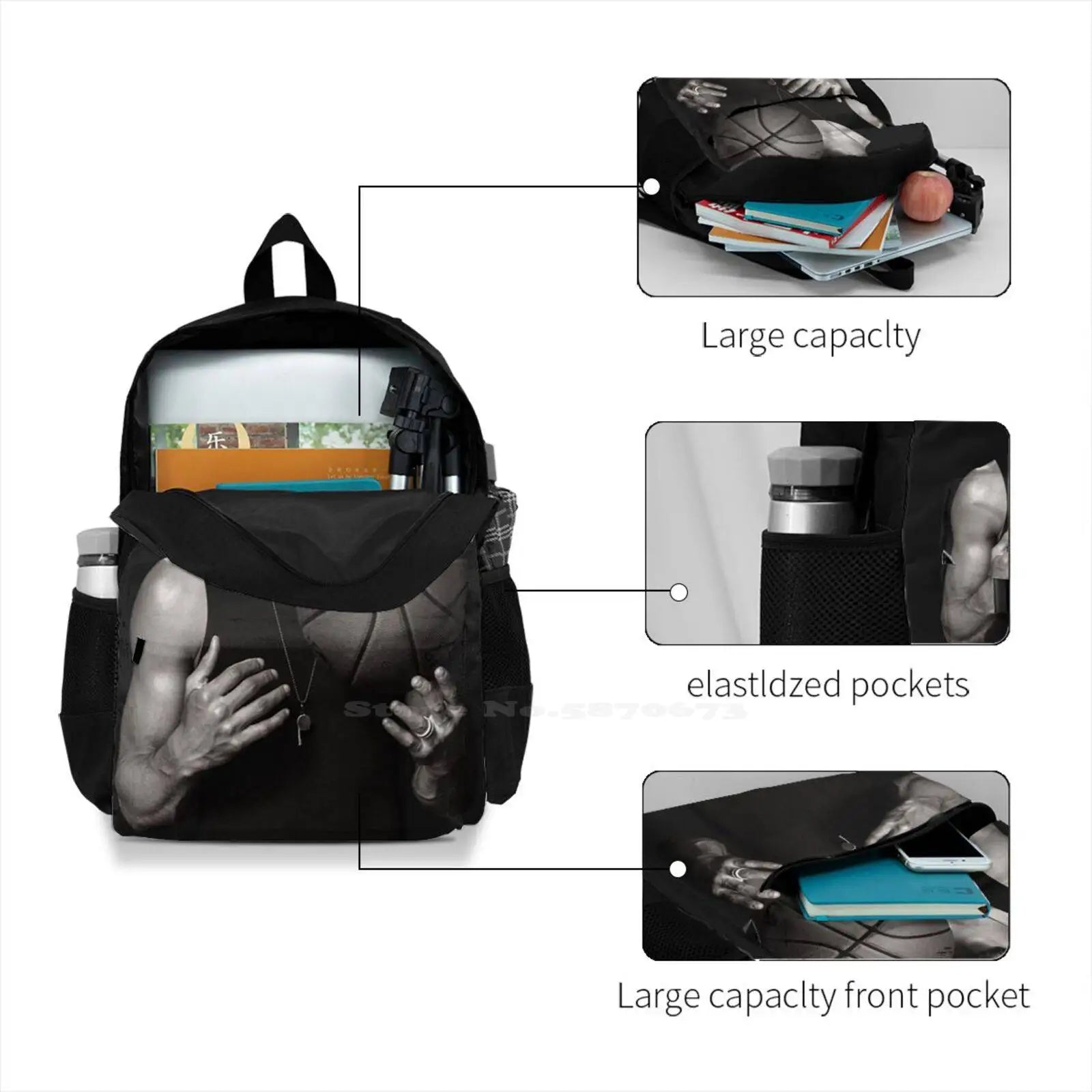 Steph Curry Baseball Backpack Men Women Teenagers