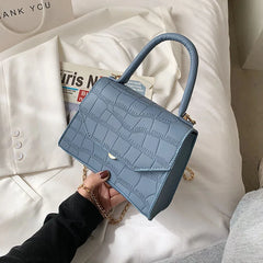 Stone Pattern Crossbody Bag Small Handbag Shoulder Bag PU Leather Ladies