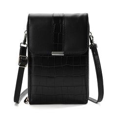 Stone Pattern Small Shoulder Phone Bag Pu Leather Crossbody