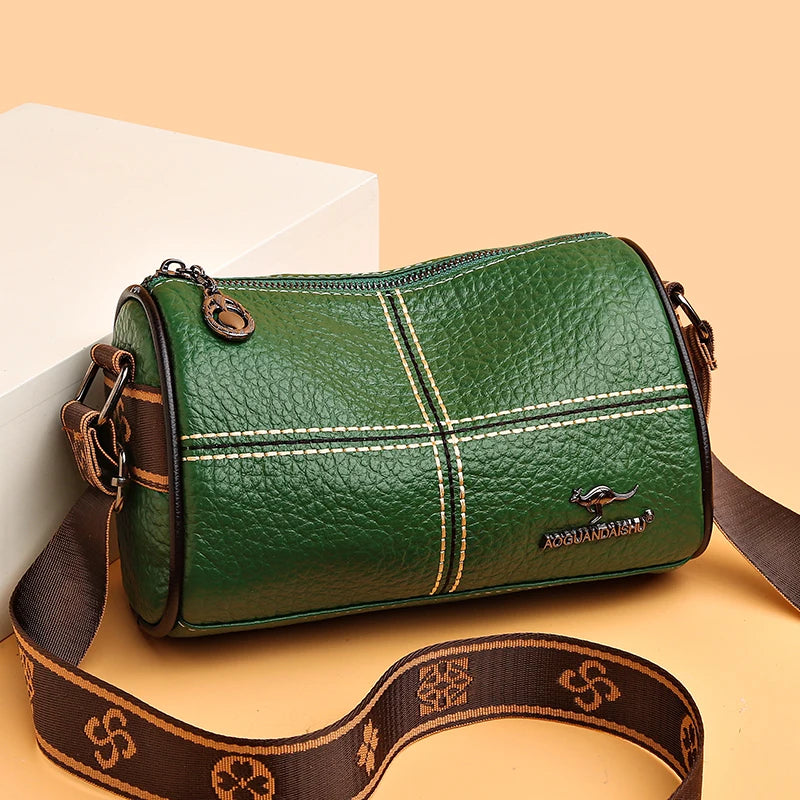 Stone Pattern Leather Handbag Small Shoulder Crossbody
