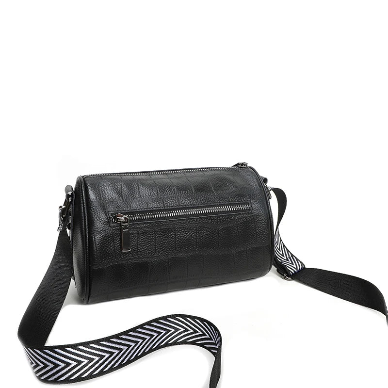 Stone Pattern Leather Women's Messenger Bag Chain Handbag Shoulder Bag