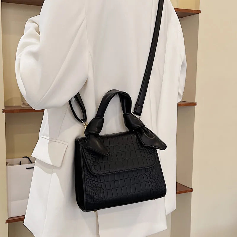 Stone Pattern Shoulder Bags for Women - Crossbody Bag Small Flap Messenger Bag