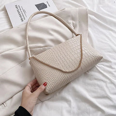 Stone Pattern Leather Shoulder Side Bags for Women