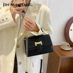 Stone Pattern Square Tote Bag Chain Shoulder Messenger Bag