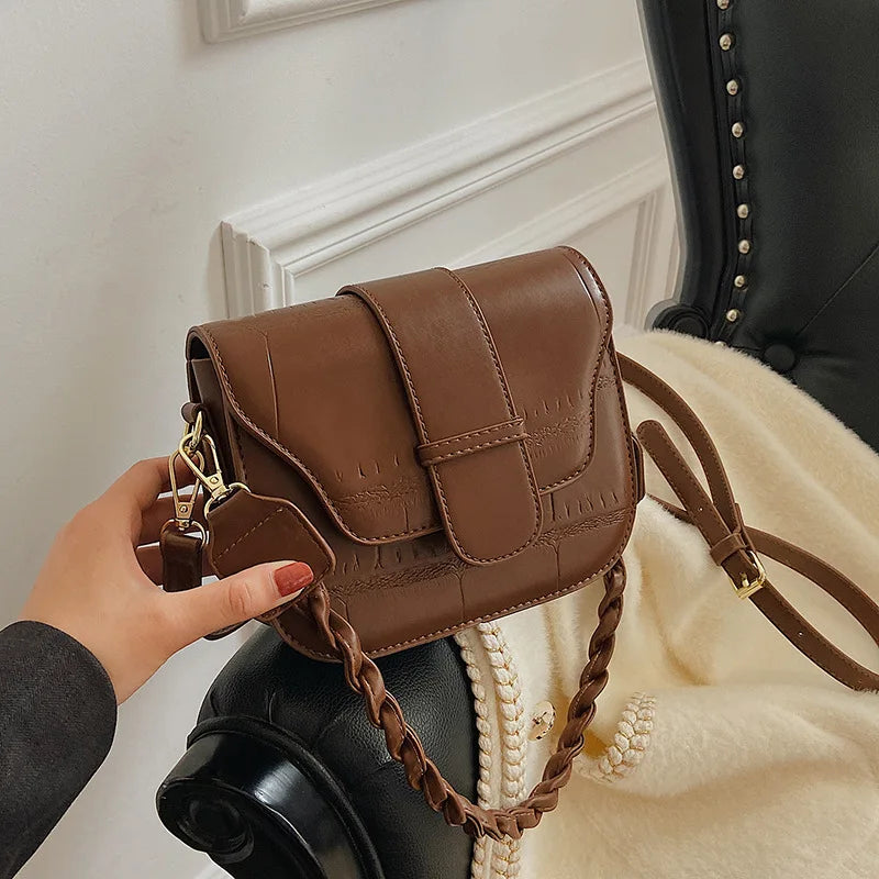 Stone Pattern Women Tote Bag PU Leather Handbag Shoulder Messenger Bag