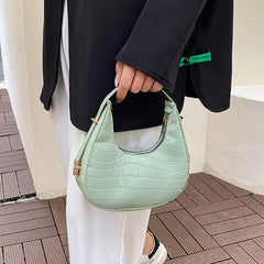 Stone Pattern Leather Women Handbag Wallet Shoulder Bag