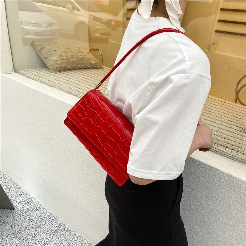 Stone Pattern Candy Small Square Bag Shoulder Messenger Bag