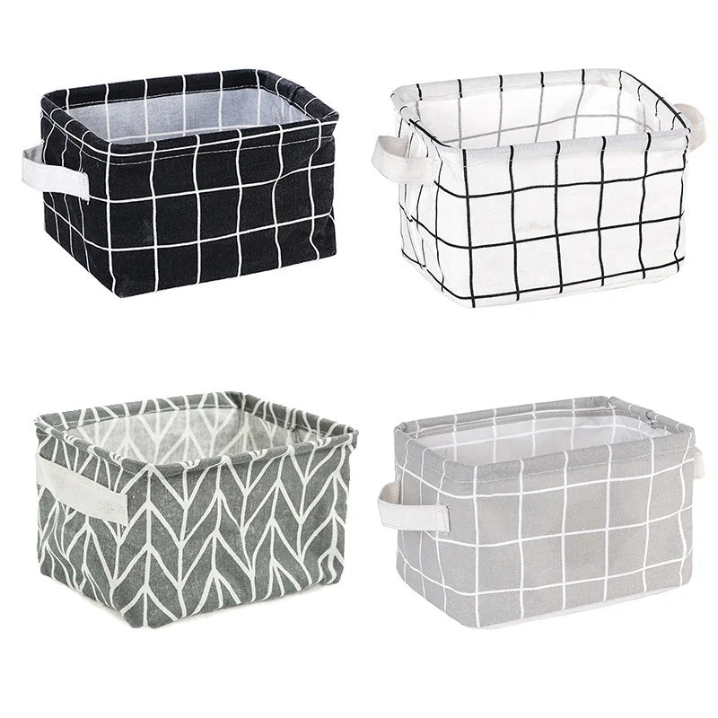 Foldable Fabric Storage Basket Underwear Storage Box Clothes Organizer