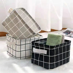 Foldable Fabric Storage Basket Underwear Storage Box Clothes Organizer