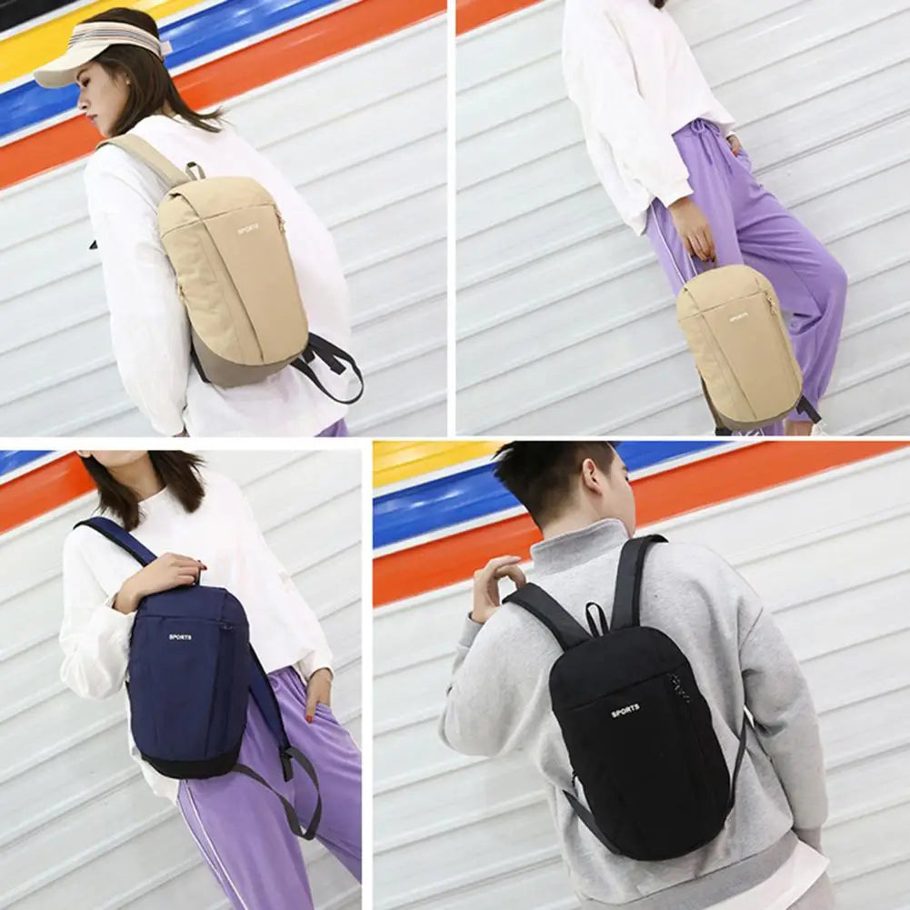 Lightweight Zipper Rucksack for Outdoor Storage