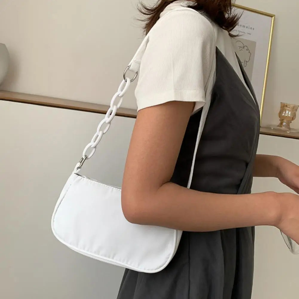 Casual Underarm Bag for Dating Smooth Zipper