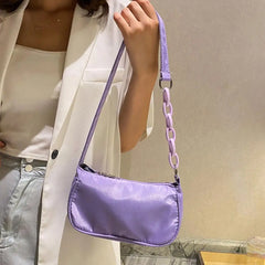 Casual Underarm Bag for Dating Smooth Zipper