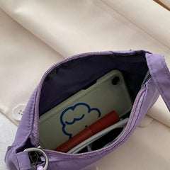 Casual Underarm Bag for Dating Smooth Zipper
