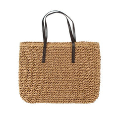 Straw Beach Bag Woven One-shoulder Large-capacity Vacation Tote