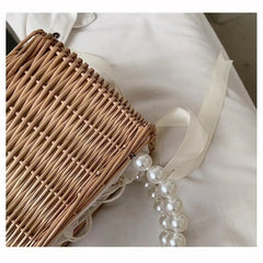 Straw Bags Beach Rattan Woven Tote Handbags Women Summer Boho Style