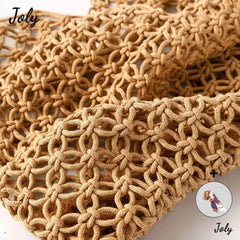 Women's Straw Beach Handbag Large Capacity Net Rope Bag