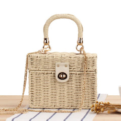 Straw Rope Women's Bag Messenger Handbag Beach Bag