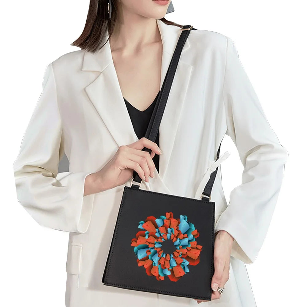 All-match Female Shoulder Bag 3D Pattern Handbag Evening Bag