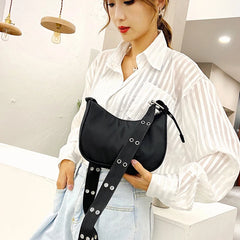Street Nylon Shoulder Bag for Women Crossbody Handbag Totes Bolsa