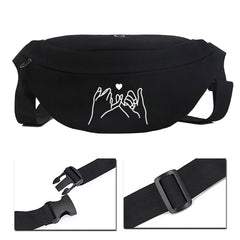 Multifunctional Fitness Shoulder Bag with Picture Print Pattern