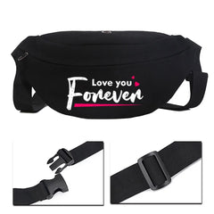 Canvas Street Women's Shoulder Bag Phrase Pattern Cycling Bag