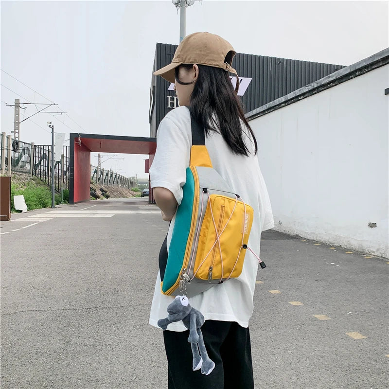 Hip-hop Waist Bag Waterproof Chest Pack Crossbody Bag Fanny Pack
