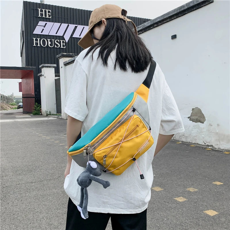 Hip-hop Waist Bag Waterproof Chest Pack Crossbody Bag Fanny Pack