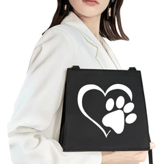 Street Retro Light Woman Bag Shoulder Bag Lady Messenger Bag Love Pattern