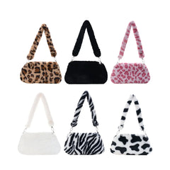 Retro Animal Small Shoulder Bags for Women - Street Underarm Purse Clutches