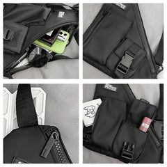 Tactical Chest Rig Phone pack Unisex Hip Hop Crossbody Bag