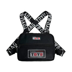 Men's Tactical Vest Crossbody Chest Bag Hip Hop Style
